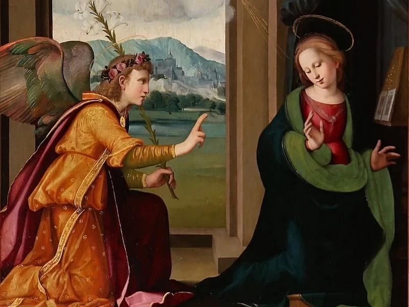 1483-Ridolfo del Ghirlandaio - Annunciazione - San Pietro a Pitiana